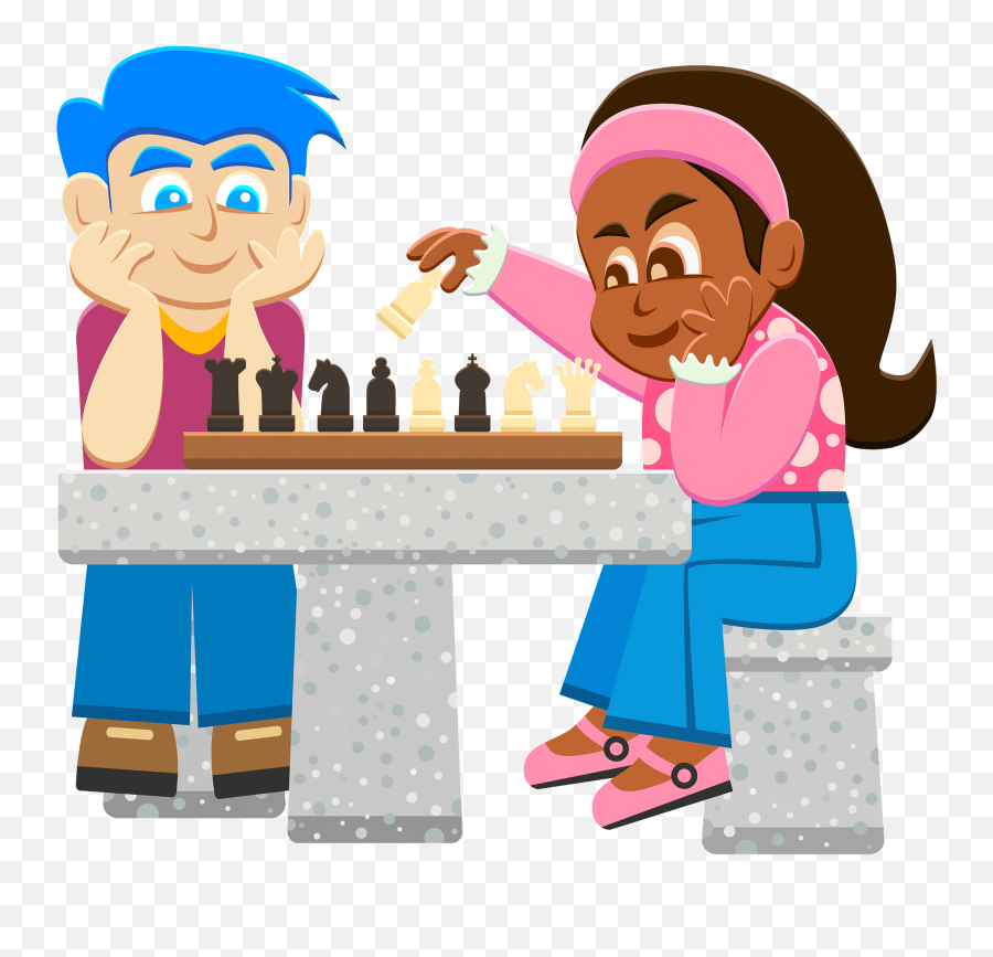 Kids Playing Chess Clipart Free Download Transparent Png - Sharing Emoji,Kids Playing Clipart