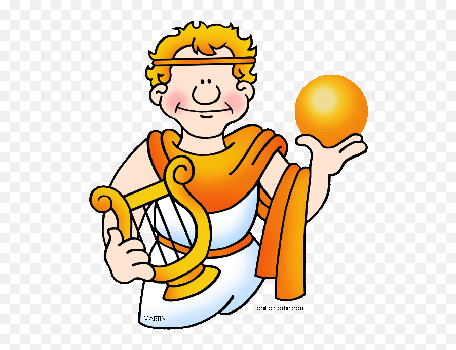 Greek Clipart Apollo God - Roman Gods Clipart Emoji,God Clipart