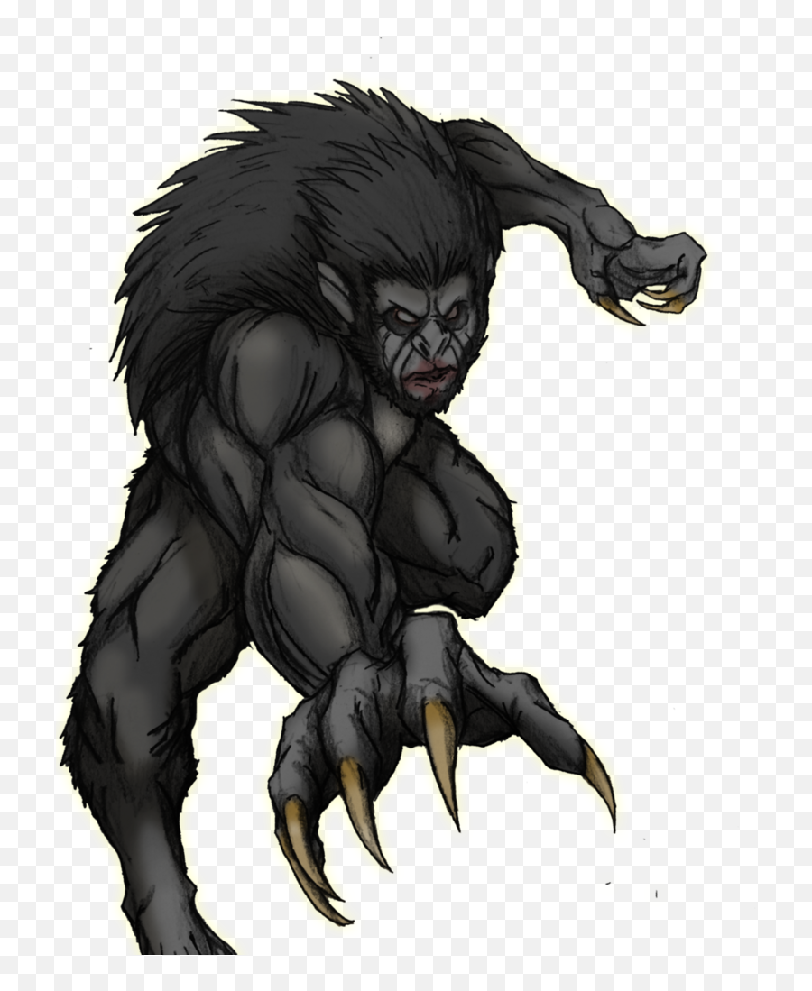 Werewolf Png - Transparent Background Werewolf Png Emoji,Werewolf Png