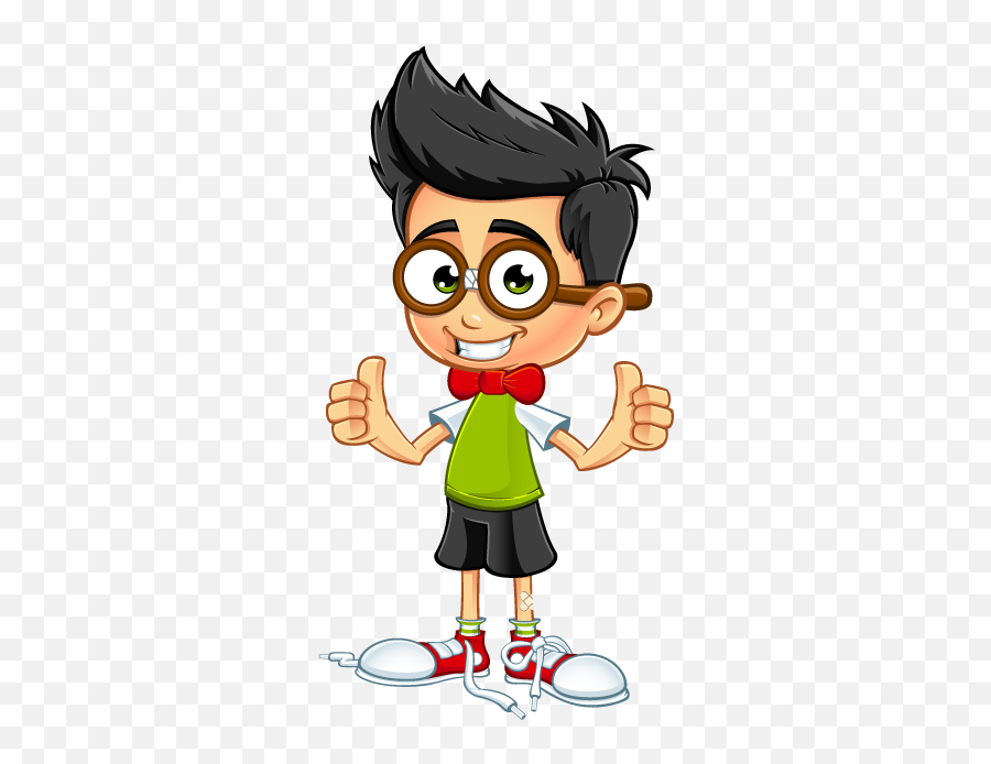 Download Nerdy Boy Clipart 7th Grade - Geek Boy Cartoon Png Emoji,Boy Clipart