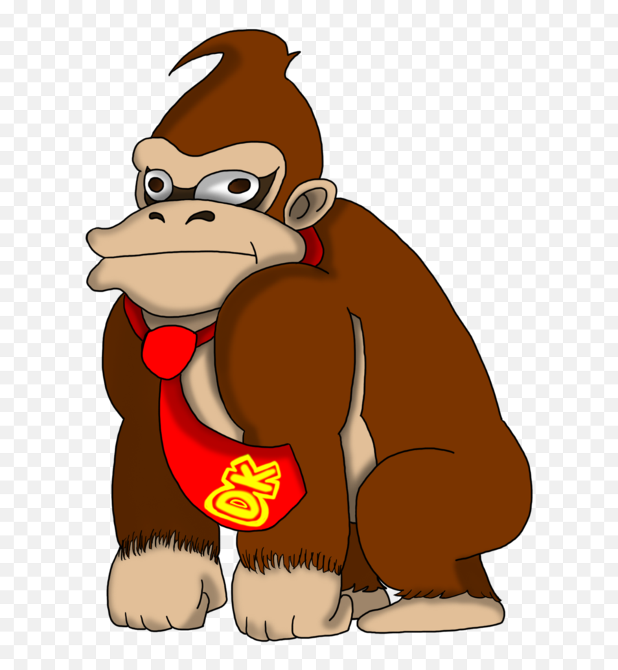 Download Donkey Kong Country - Donkey Kong Drawing Full Donkey Kong Clipart Emoji,Donkey Kong Transparent