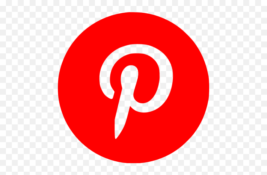 Red Pinterest 4 Icon - Vertical Emoji,Pinterest Logo