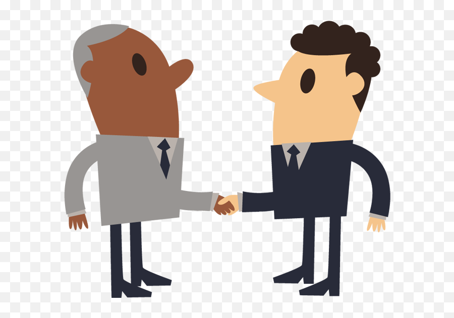Free Business Shake Hand Simple Cartoon Of Shaking - Shake Cartoon Business Shake Hand Emoji,Shaking Hands Clipart