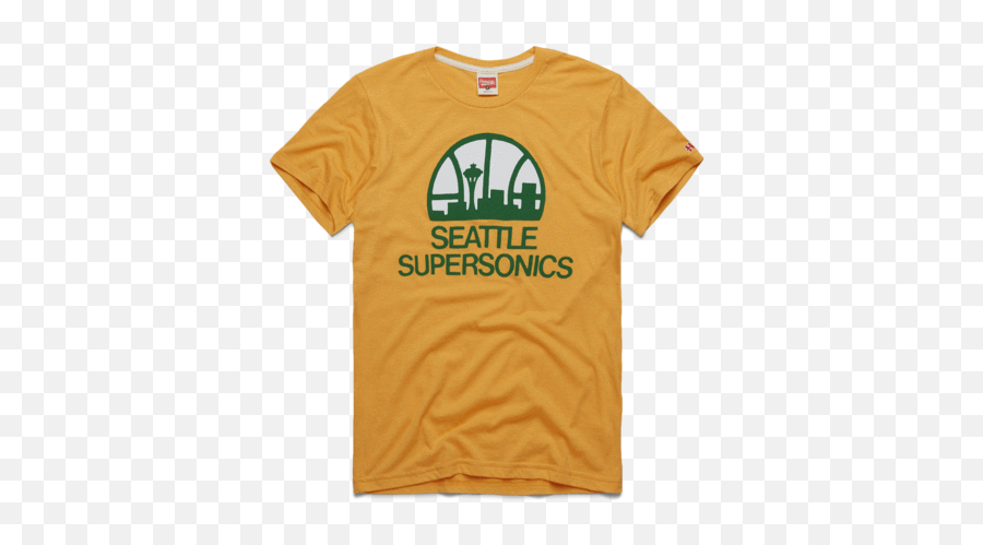 Seattle Supersonics U002775 Retro Washington Nba Basketball T - Cubs T Shirt Emoji,Supersonics Logo