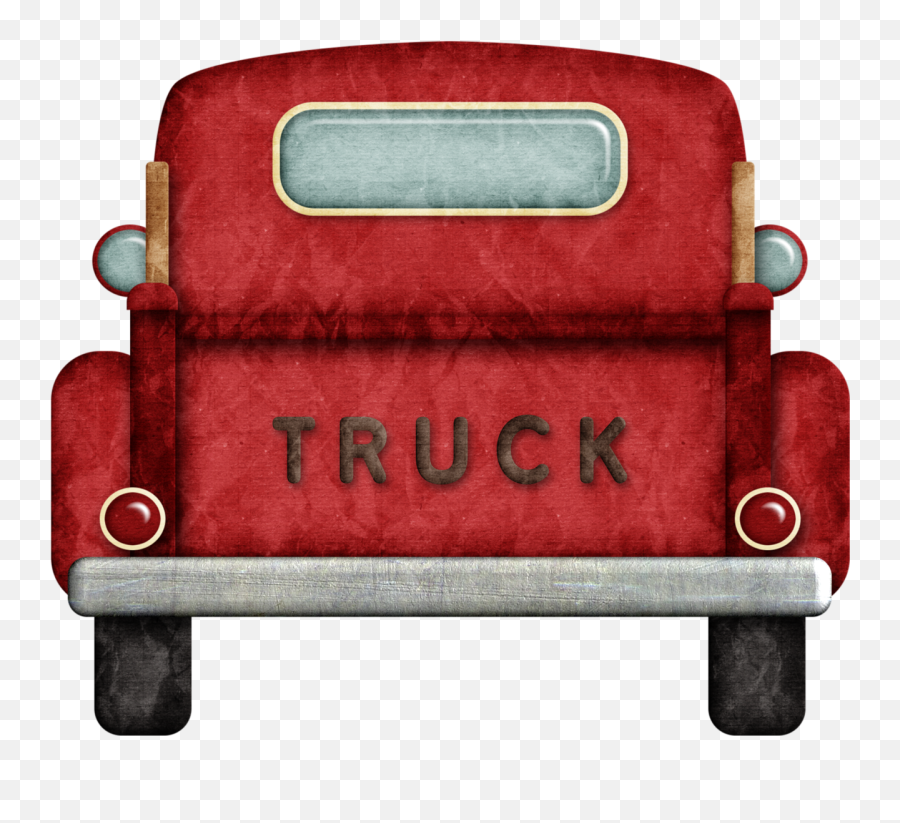 Download B Happy Camper - Old Red Truck Clipart Emoji,Old Truck Clipart