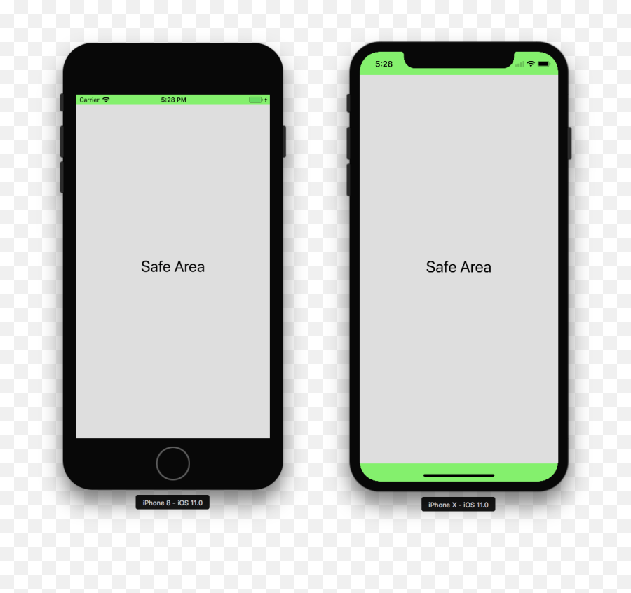 Ios Safe Area - Iphone X Display Png Emoji,Iphone X Transparent