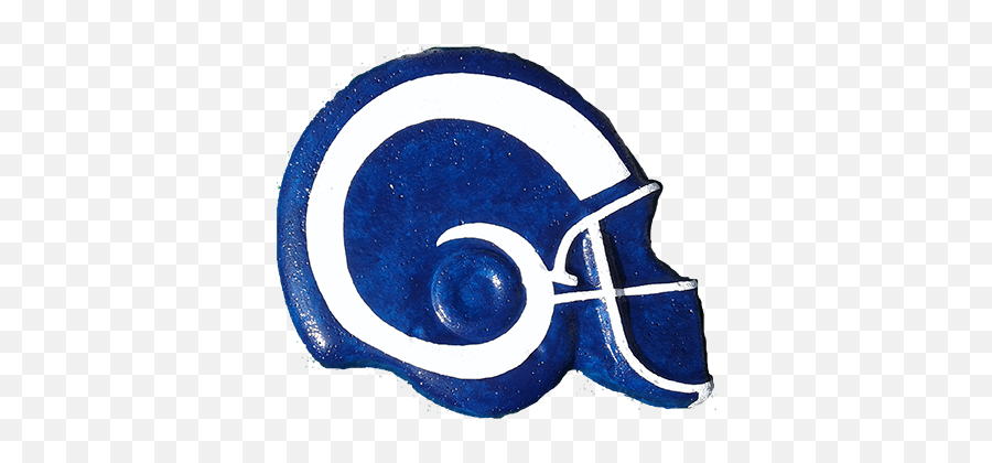 Garden Stone Art Helmets - Football Helmet Emoji,New L.a.rams Logo