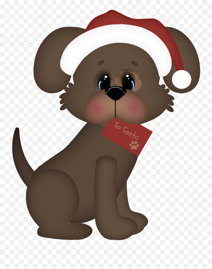 Natal Animais - Happy Emoji,Christmas Dog Clipart
