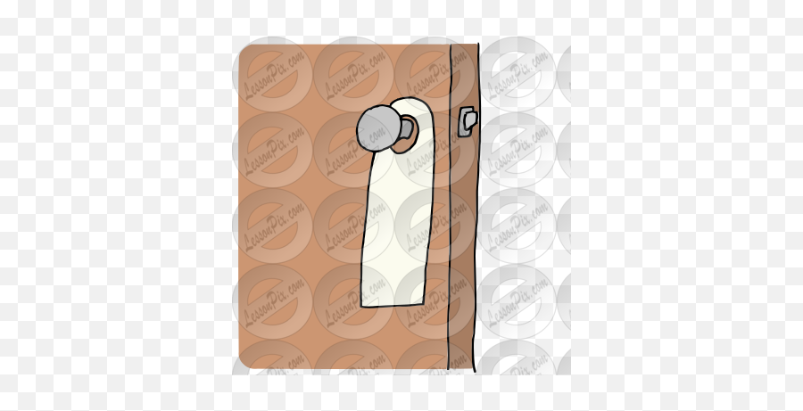 Door Hanger Picture For Classroom Therapy Use - Great Door Paper Emoji,Hanger Clipart