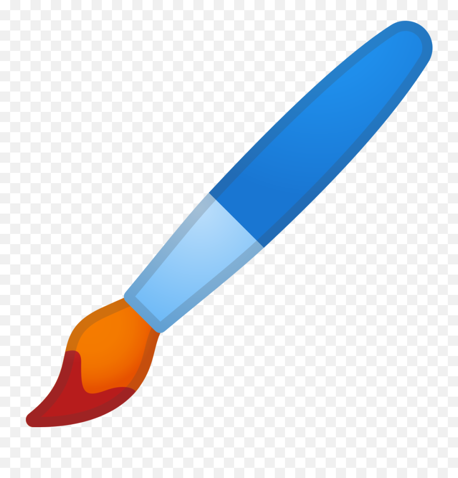 Paintbrush Clipart Blue Paintbrush - Paintbrush Icon Emoji,Paintbrush Clipart
