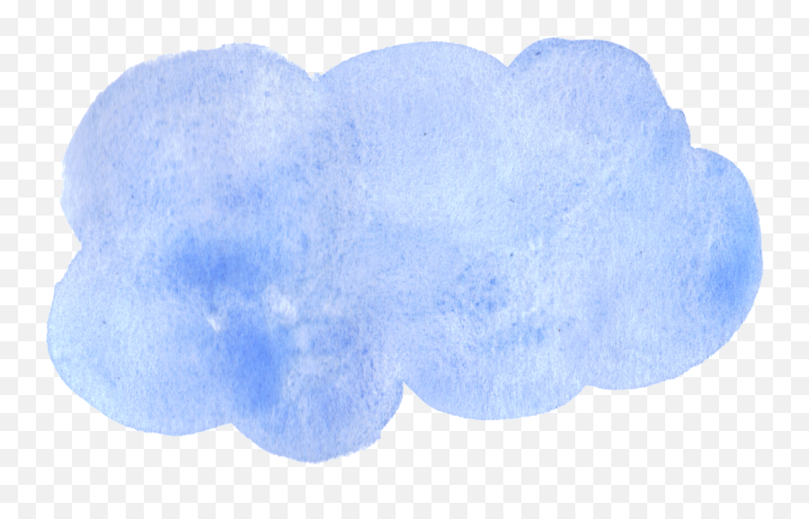 Blue Watercolor Clouds Transparent - Watercolor Clouds Clipart Emoji,Cloud Transparent
