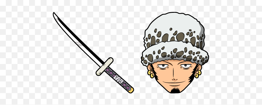 One Piece Trafalgar Law And Sword - Law One Piece Emoji,Trafalgar Law Logo