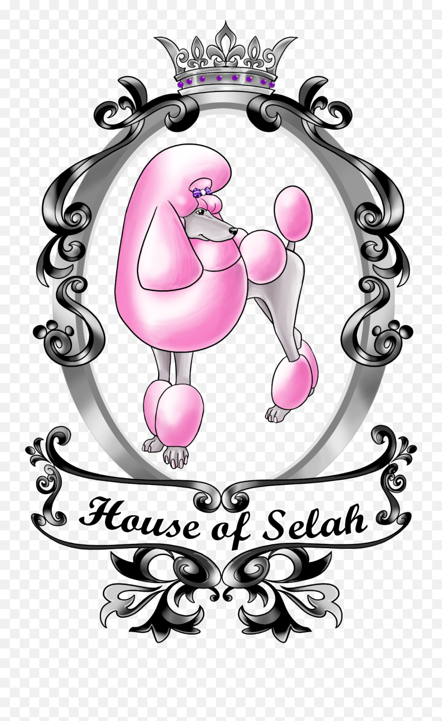 Our Poodiful Logo Trademark In Progress Now Pink Poodle Emoji,Pink Dog Logo