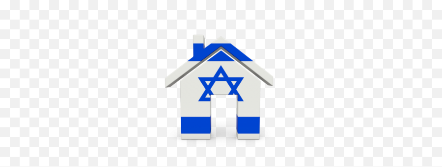 Israel Flag On Home Icon Clipart - 15040 Transparentpng Emoji,Israel Flag Png