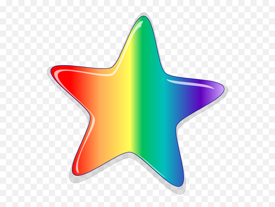 Rainbow Starburst Clipart - Rainbow Star Clipart Emoji,Starburst Clipart