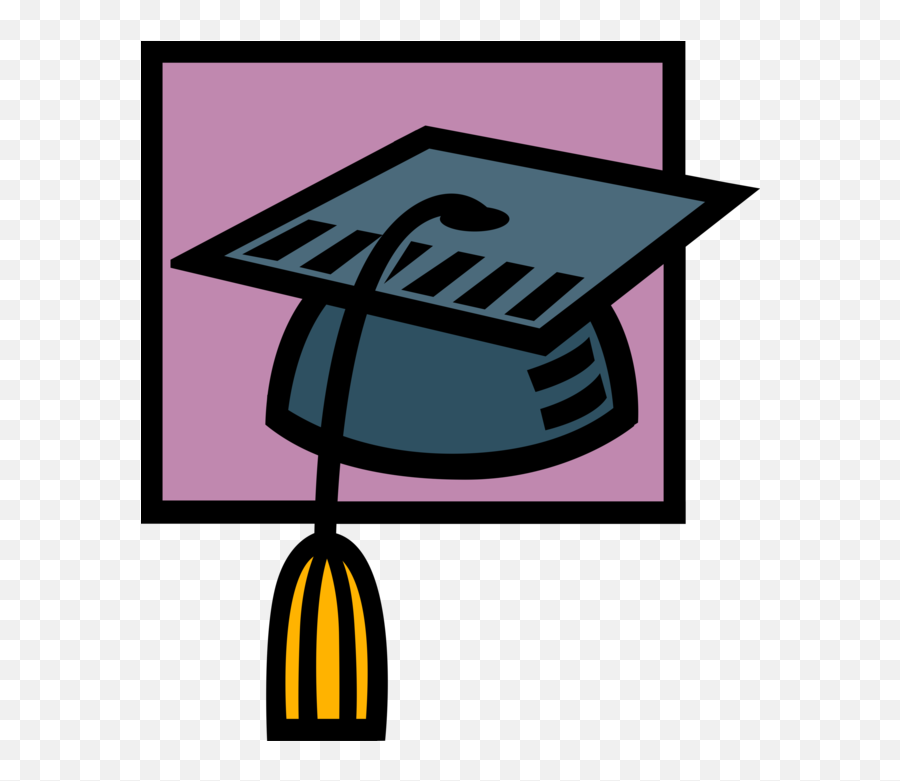 Vector Illustration Of Graduation Hat Mortarboard With Emoji,Graduation Tassel Clipart