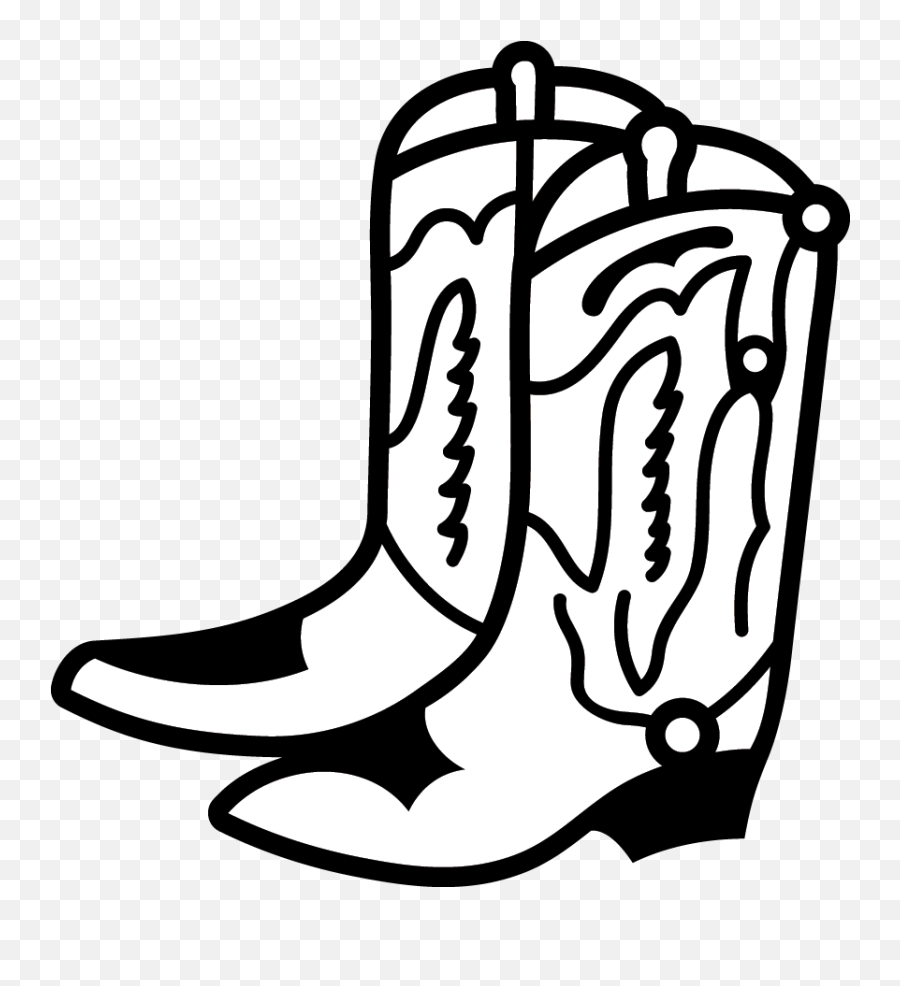 Southwest Emoji,Rain Boots Clipart Black And White
