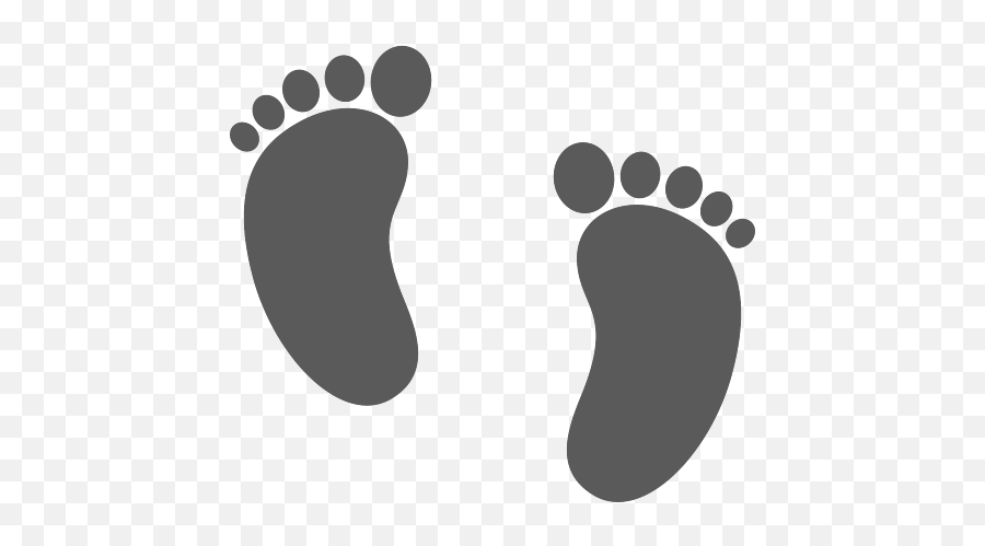 Baby Feet Footprint Vector Icon Puzzle Emoji,Feet Transparent