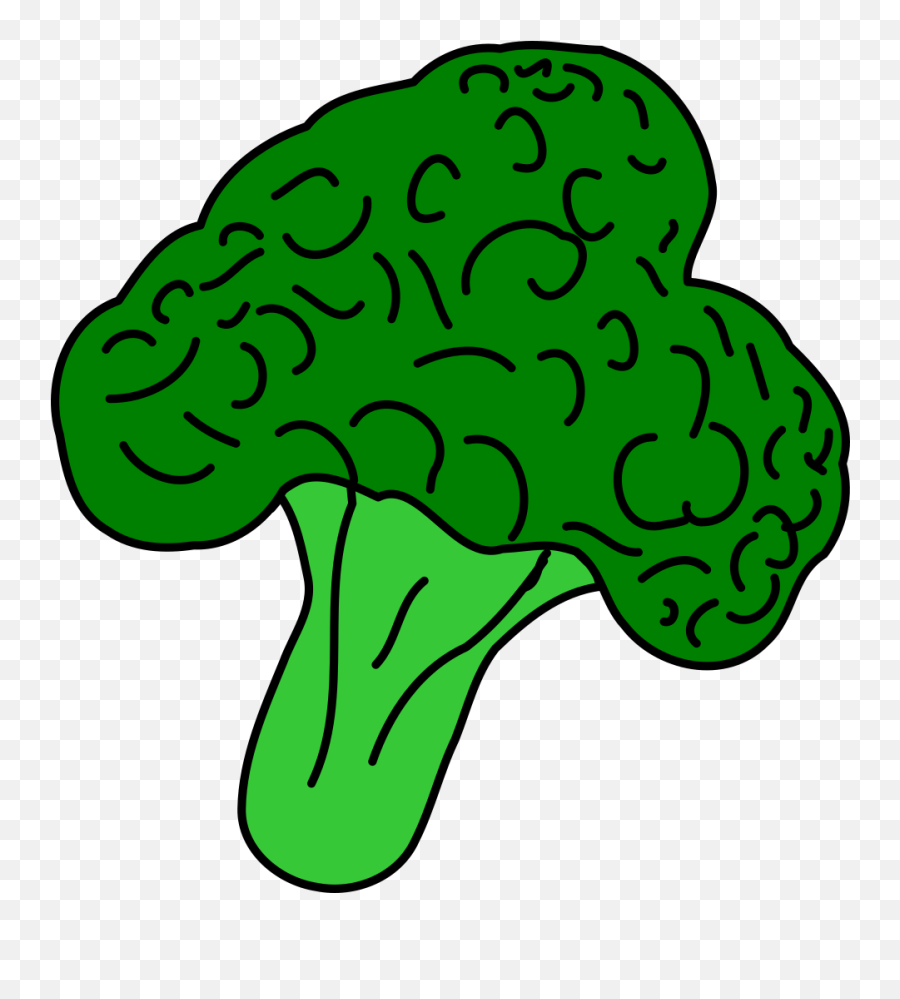 Broccoli Clip Art At Clker - Clipart Vegetable Healthy Food Emoji,Broccoli Clipart