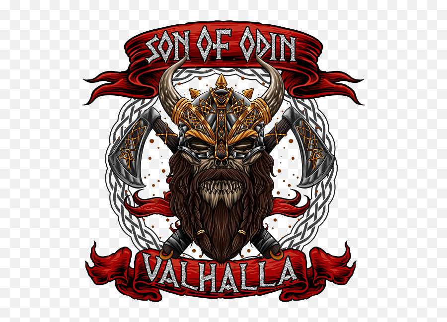 Son Of Odin Valhalla Viking Warrior Puzzle For Sale By Emoji,Valhalla Logo
