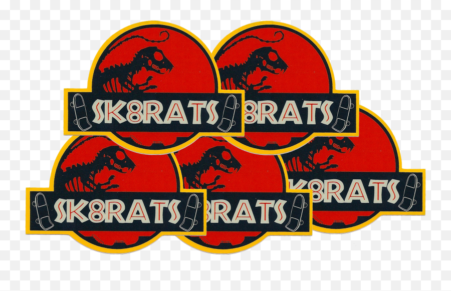 Download Image Of Sk8rats Jurassic Park Sticker Pack - Language Emoji,Jurassic Park Logo