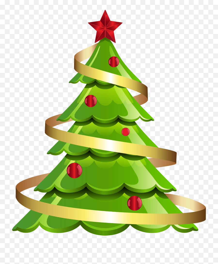 Santa Claus Clip Art Christmas Christmas Tree Christmas Day - Christmas Tree Png Big Emoji,Christmas Tree Transparent Background