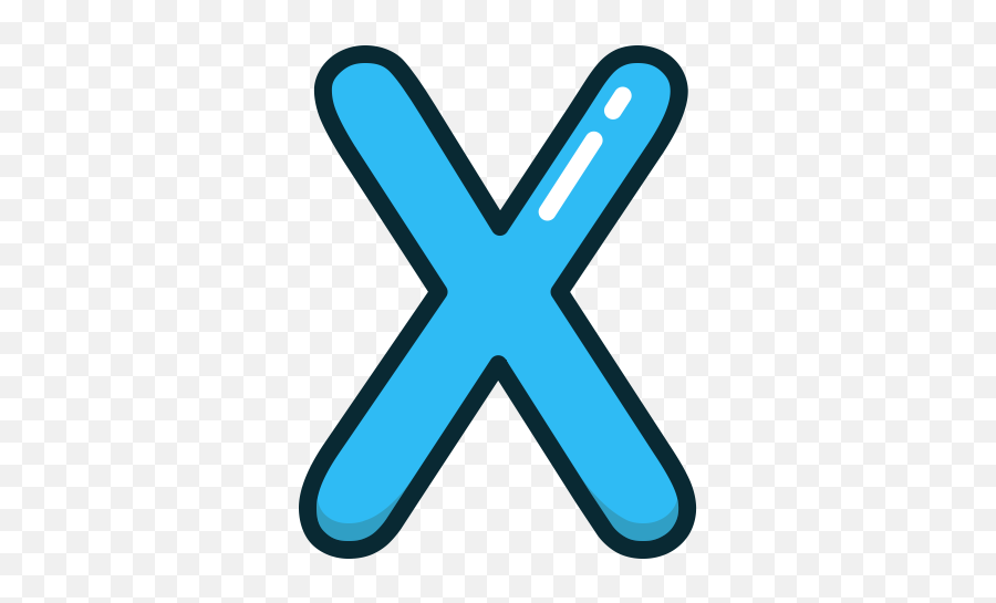Blue Letter X Alphabet Letters Icon - Letter X Png Emoji,X Png