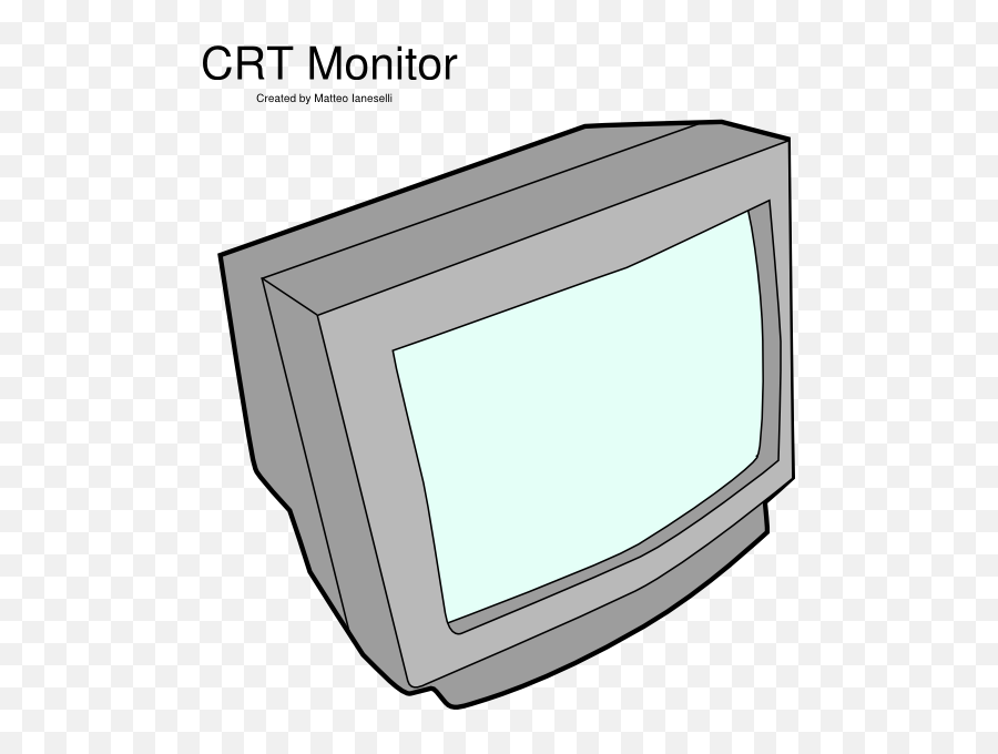Television Clipart Crt Tv - Draw A Crt Monitor Png Crt Tv Clipart Emoji,Television Clipart