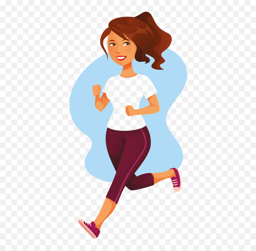 Download Hd Fat Clipart Slim Person - People Running Clipart Person Running Clipart Emoji,Running Clipart