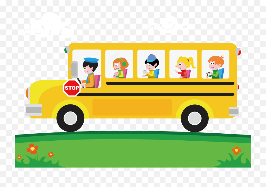 Library Of School Bus Stop Banner Stock Png Files - Wheel On The Bus Background Emoji,School Bus Clipart
