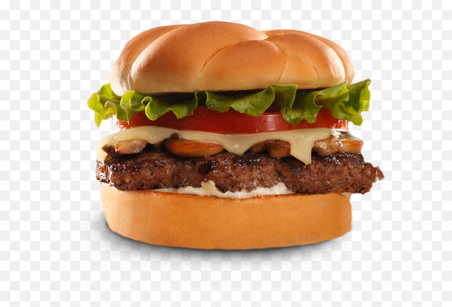 Backyard Burger Mushroom Swiss Burger - Hamburger Emoji,Burger Transparent