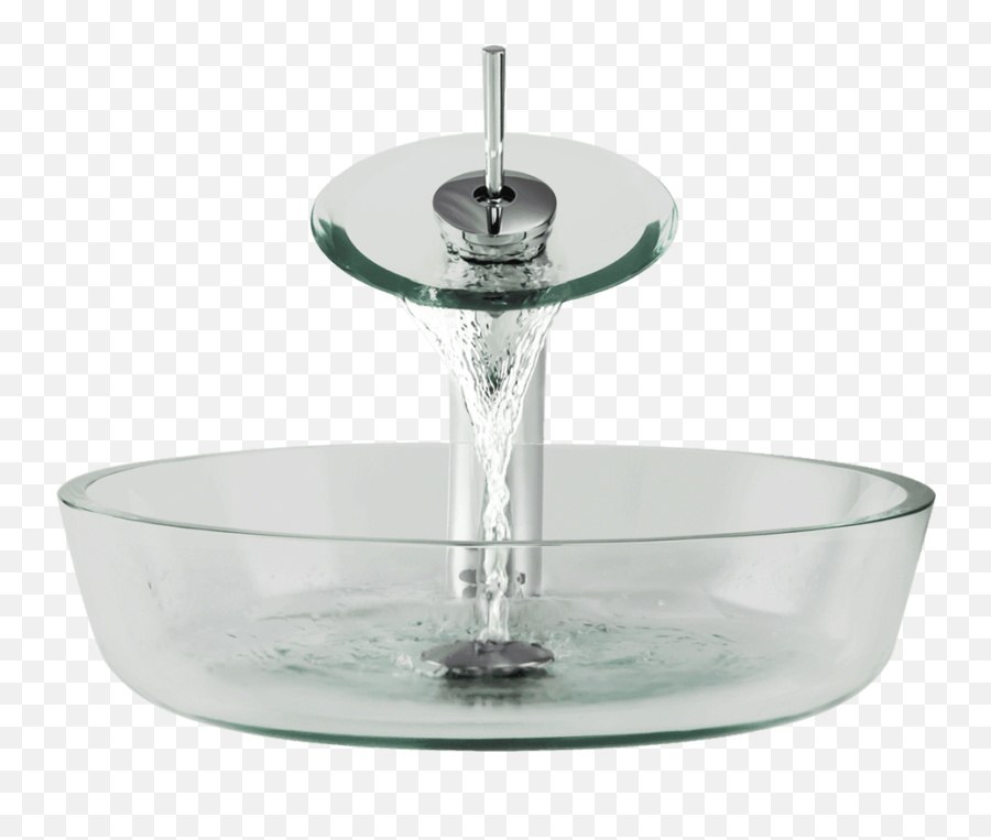 625 Clear Glass Vessel Bathroom Sink - Serveware Emoji,Transparent Glass