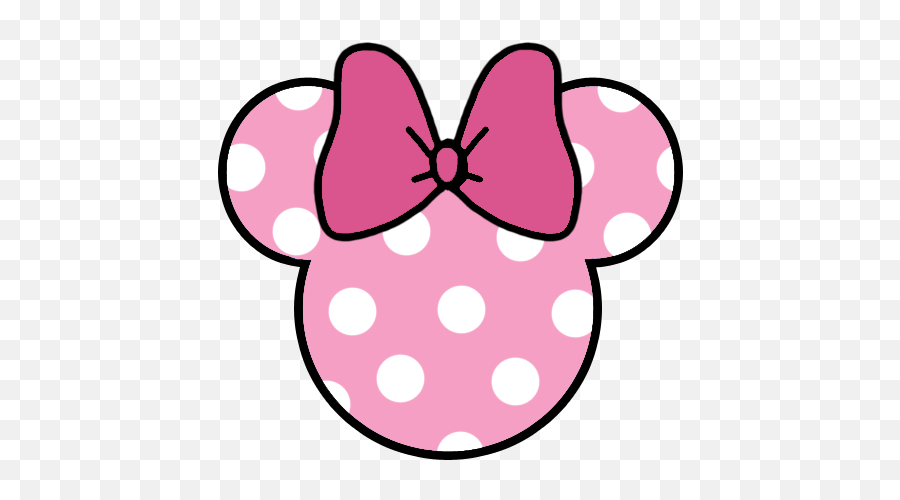 Pink Minnie Mouse Ears Clipart - Novocomtop Pink Minnie Mouse Head Png Emoji,Mickey Mouse Ears Clipart