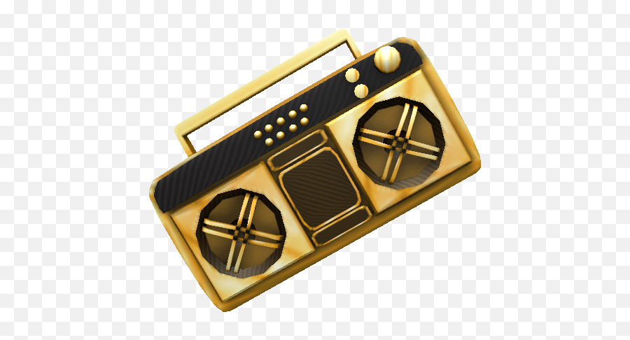 Golden Radio - Golden Boombox Roblox Png Emoji,Boom Box Png