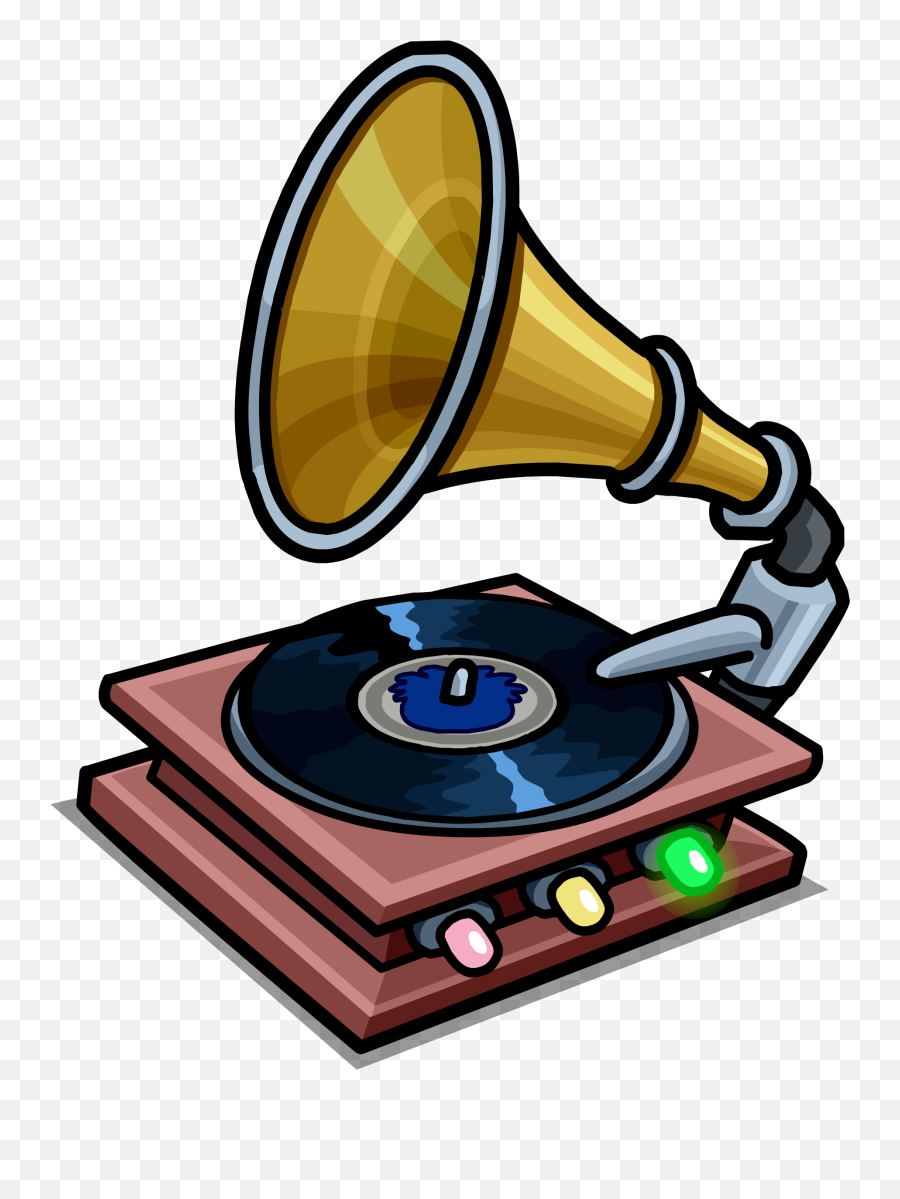 Cartoon Record Player Transparent Emoji,Record Player Clipart