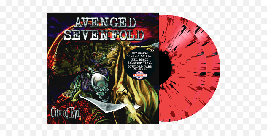 Fye Selling City Of Evil Exclusive Red With Black - Avenged Sevenfold Album Cover Emoji,Avenged Sevenfold Logo