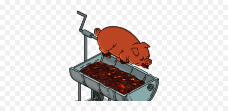 Tapped Out Wiki Emoji,Pig Bbq Clipart
