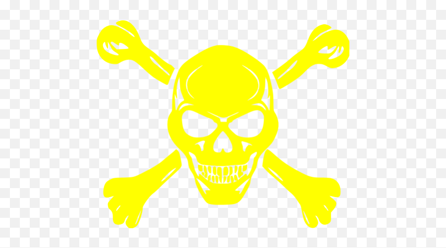 Yellow Skull 68 Icon - Free Yellow Skull Icons Emoji,Skull Icon Transparent