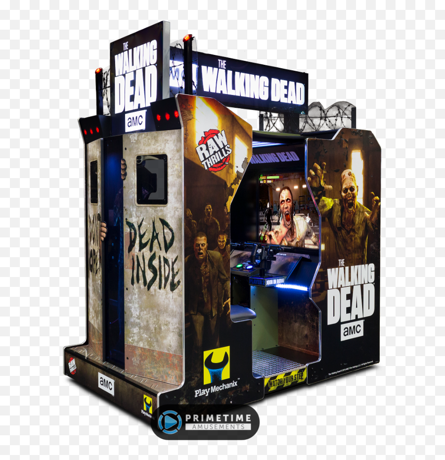 The Walking Dead Video Arcade Game - Primetime Amusements Arcade Cabinet Emoji,The Walking Dead Logo