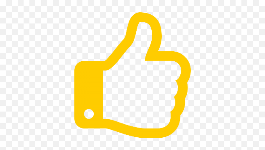 Yellow Thumbs Up Logo Similar To That Of A Facebook - Icon Facebook Logo Transparent Yellow Emoji,Up Logo