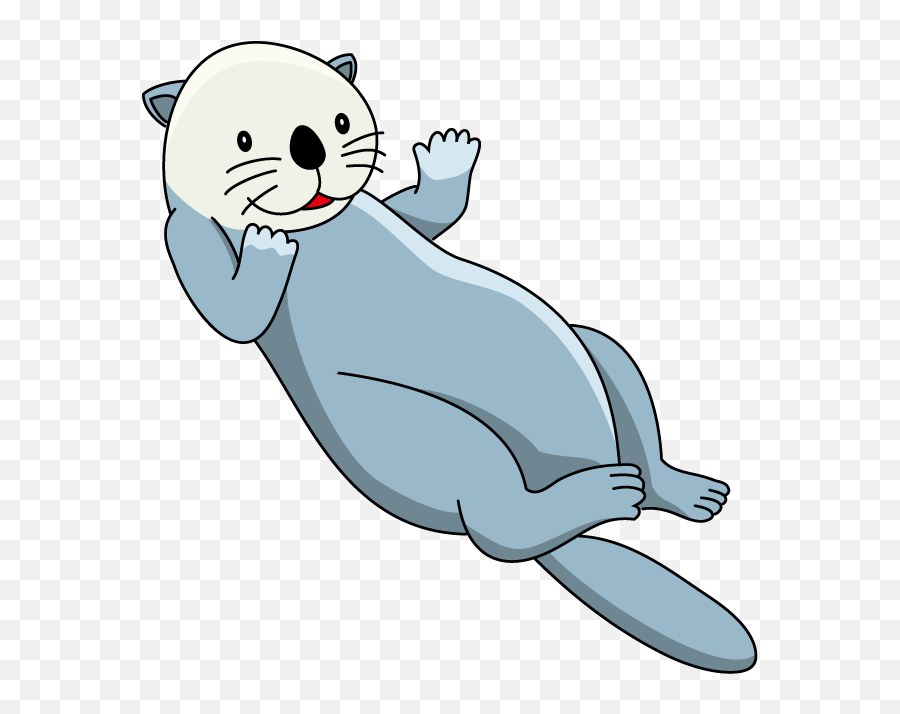 Best Otter Clipart - Sea Otter Clipart Png Emoji,Otter Clipart