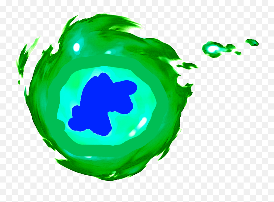 Download Hd Green Fireball Shmw - Green Fireball Png Dot Emoji,Fireball Png