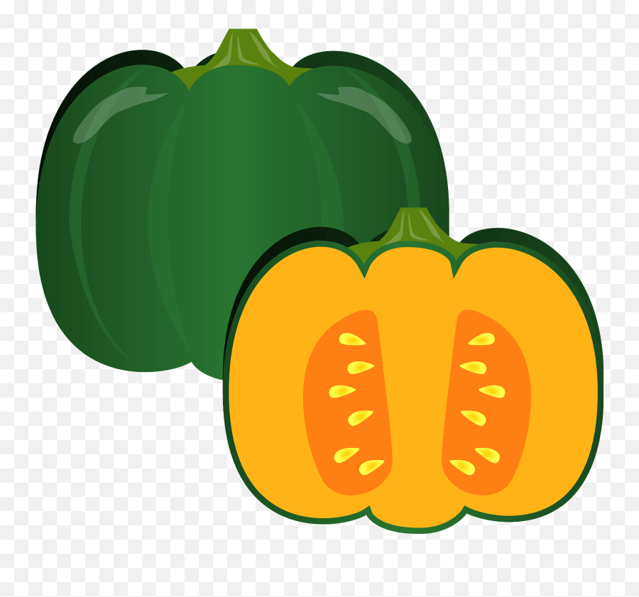 Japanese Pumpkin Vegetable Clipart Free Download - Japanese Pumpkin Clipart Emoji,Vegetable Clipart