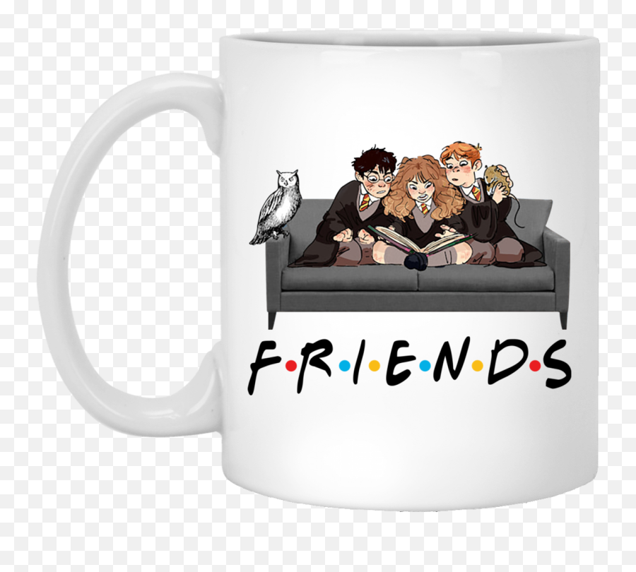 Chibi Art Friends Tv Show Mug Cup Coffee - Cool Amazing Fashion Imagen Harry Potter Friends Emoji,Friends Tv Show Logo