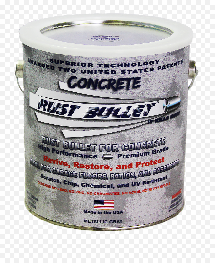 Rust Bullet Metallic Gray Coating For Concrete 1 Gal Pail Emoji,Rust Texture Png