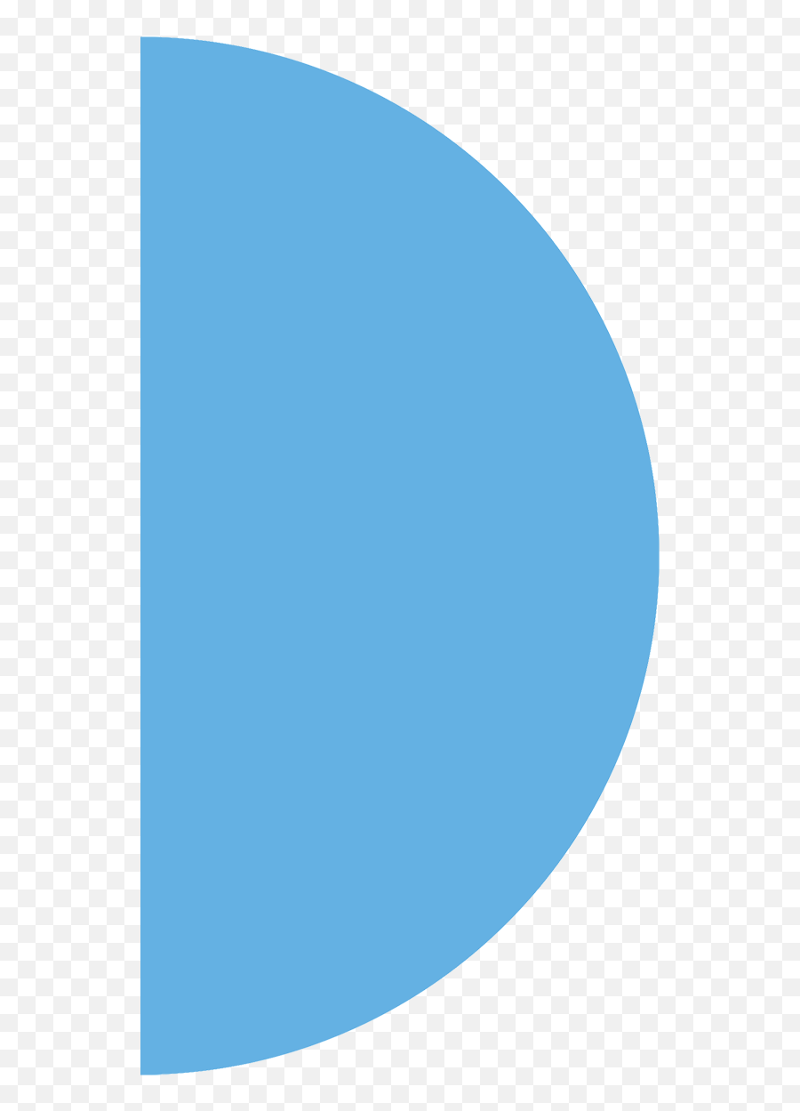 Download Hd Half Circle Blue Circle - Light Blue Half A Circle Emoji,Half Circle Png
