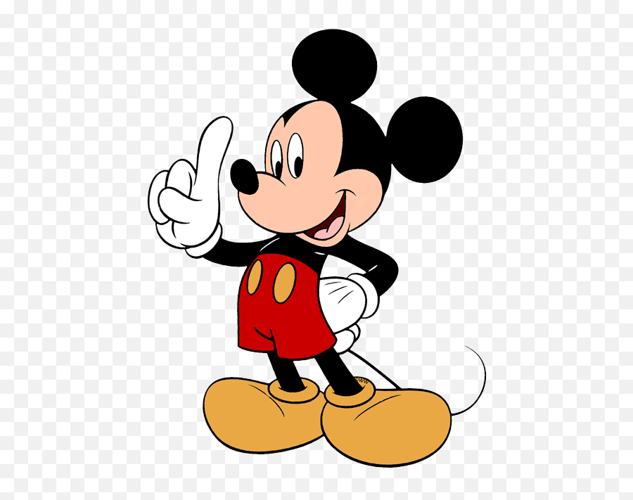 Number Mickey Mouse Png Transparent - Mickey Mouse Finger Up Emoji,Mickey Mouse Png