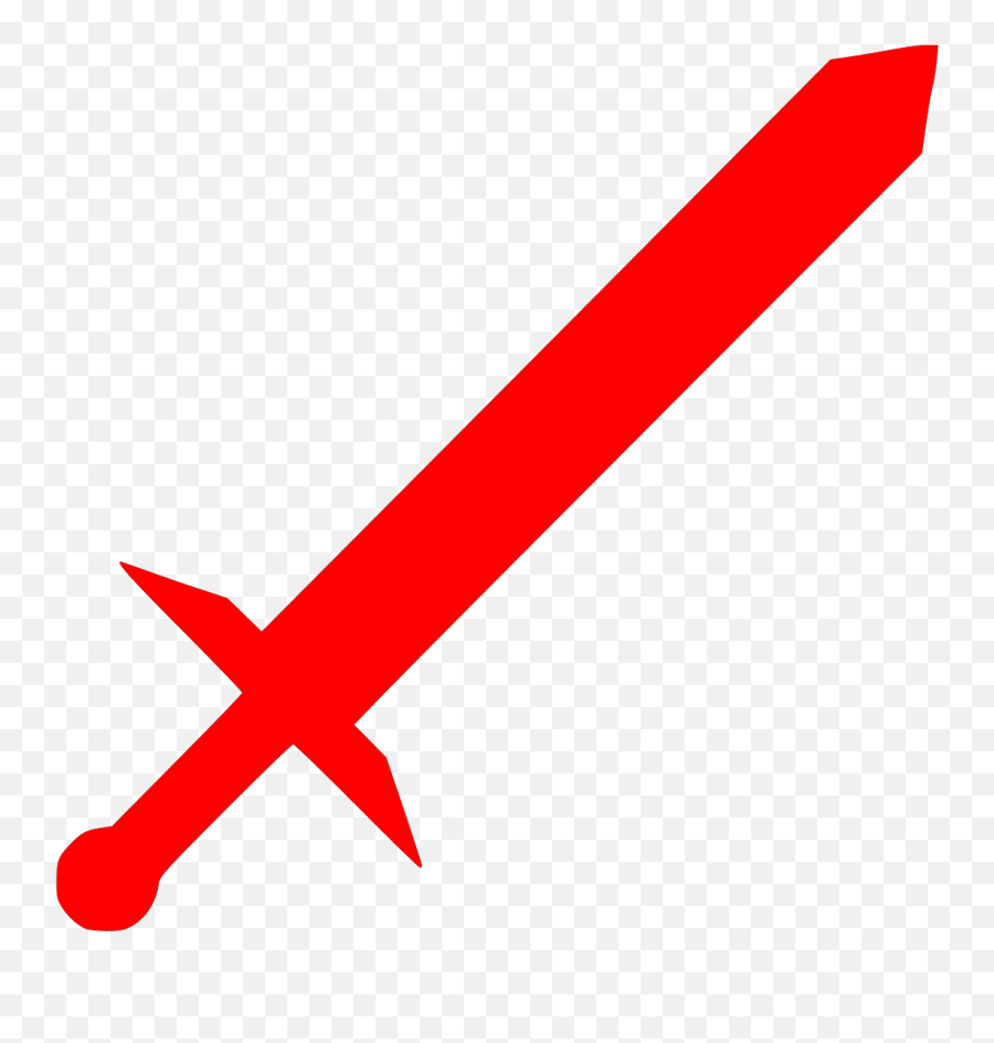 Sword Clipart Red Sword Red - Red Sword Clipart Emoji,Sword Clipart