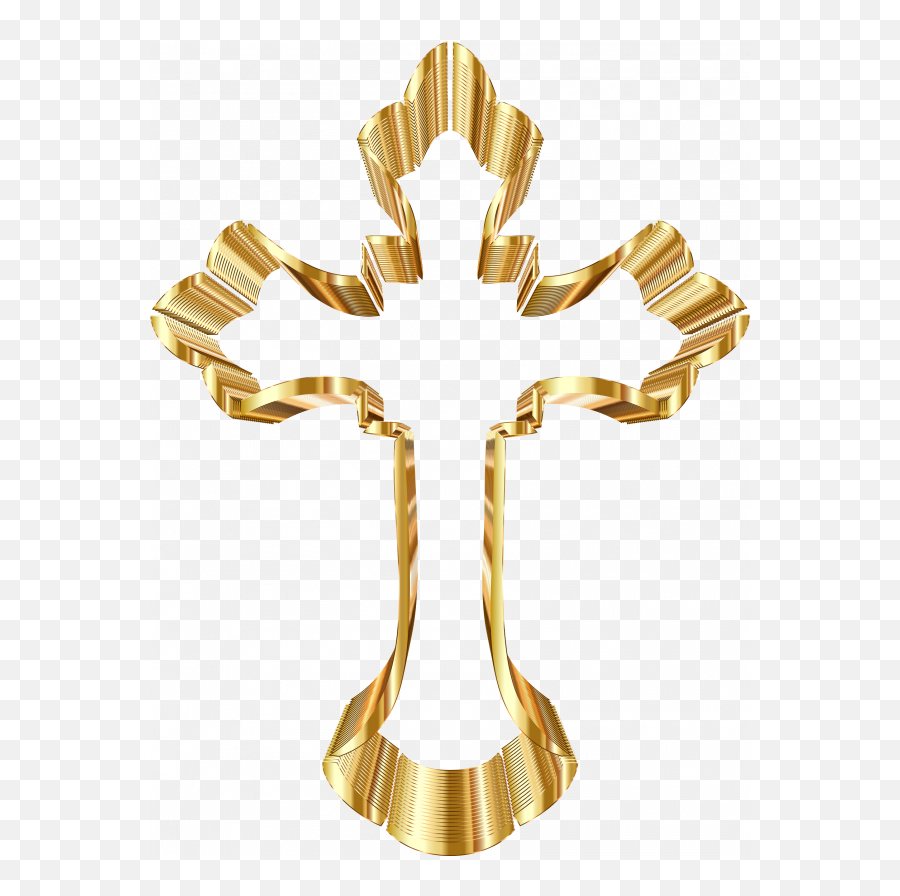 Cross Clipart With Transparent Background Png Transparent - Baptism Clipart Gold Cross Emoji,Cross Clipart