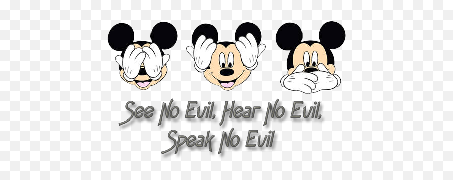 Mickey Mouse Face - Mickey See No Evil Transparent Png Hear No Evil See No Evil Speak No Evil Svg Emoji,Mickey Mouse Face Png